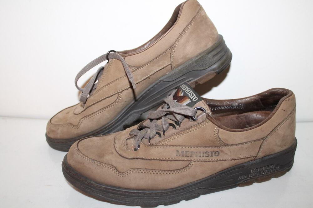 Mephisto Lace Loafer Casual Shoes, Q71103066, Brown, LEA, Women's Size 10